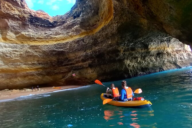 2-Hour Kayak through the Sea Caves of Benagil - Paddling out from the beach