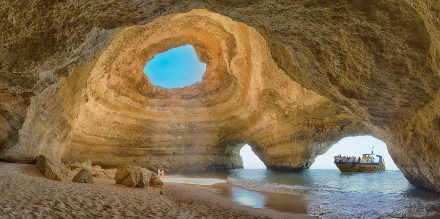 Albufeira: 2.5-Hour Benagil Caves & Dolphin Watching - Yellow Submarine and the Albandeira arch