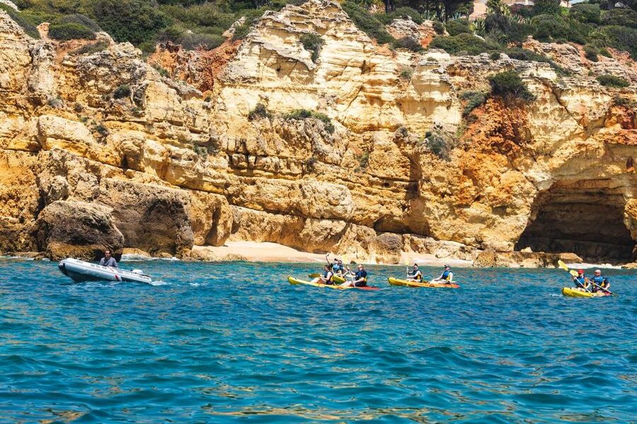 Albufeira: Algarve Kayak and Coastline Tour - From Albufeira Marina to Praia do Castelo