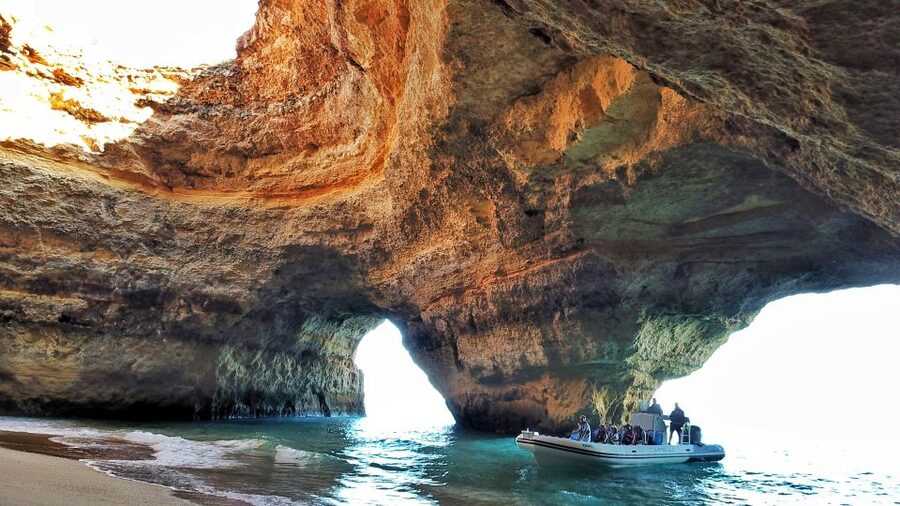 Albufeira: Benagil Cave and Dolphin Sightseeing Boat Cruise - Alfanzina Lighthouse and the last caves