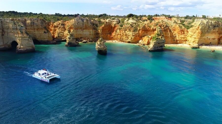 Albufeira: Catamaran Cruise with BBQ & Open Bar on the Beach - Key points to know before booking