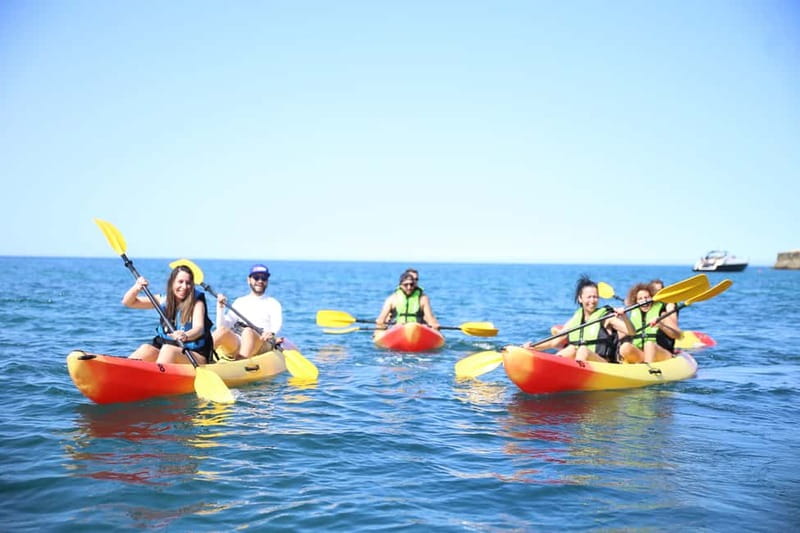 Albufeira: Caves and Cliffs Kayaking Tour - Praia da Coelha and the first cliff views
