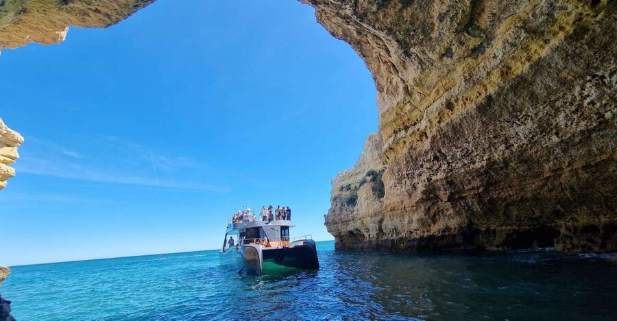 Albufeira: Coastline and Benagil Caves Tour by Catamaran - Why the catamaran works well for a coastal tour