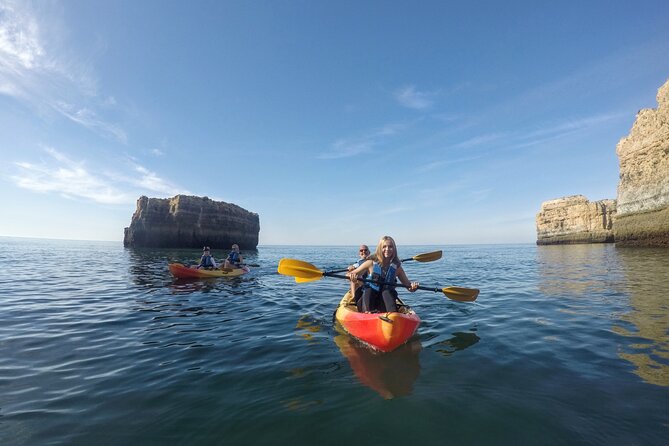 Albufeira Kayak Cave Tour – Hidden Beaches & Cliffs - Praia Sao Rafael and the quiet beach stop