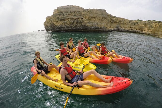 Albufeira Kayak Cave Tour – Hidden Beaches & Cliffs - Photos without risking your phone