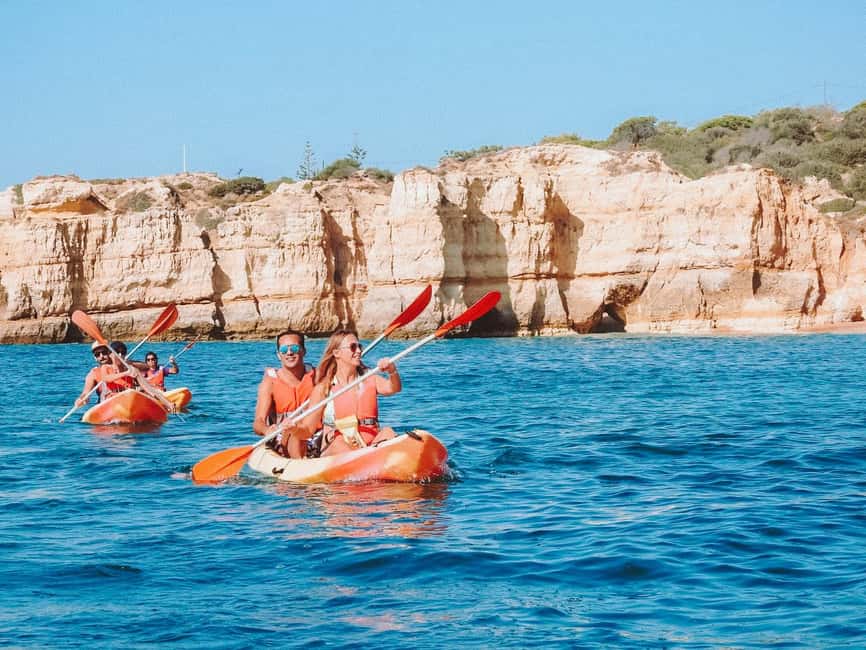 Albufeira: Kayak Tour of Hidden Caves and Secret Beaches - Learning the basics before entering the caves