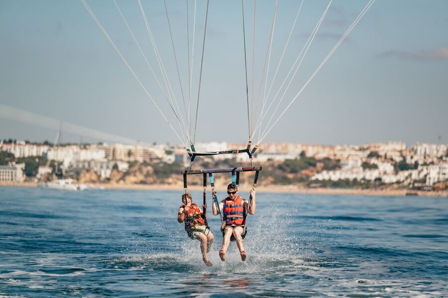 Albufeira: Parasailing Boat Trip - Out on the water for the 90-minute trip
