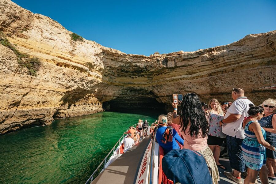 Algarve 3-Hour Caves and Coastline Boat Trip - The Swimming Stop in Open Water