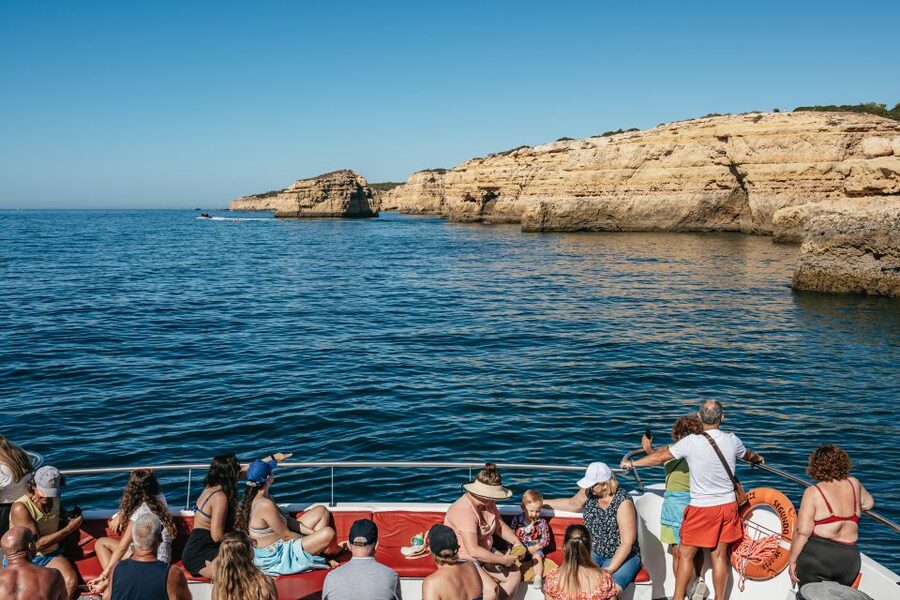 Algarve 3-Hour Caves and Coastline Boat Trip - What the Catamaran Is Like on Board