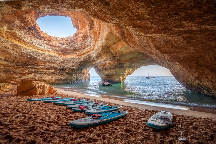 Algarve: Benagil Caves SUP Tour since 2016 - Starting at Benagil Beach