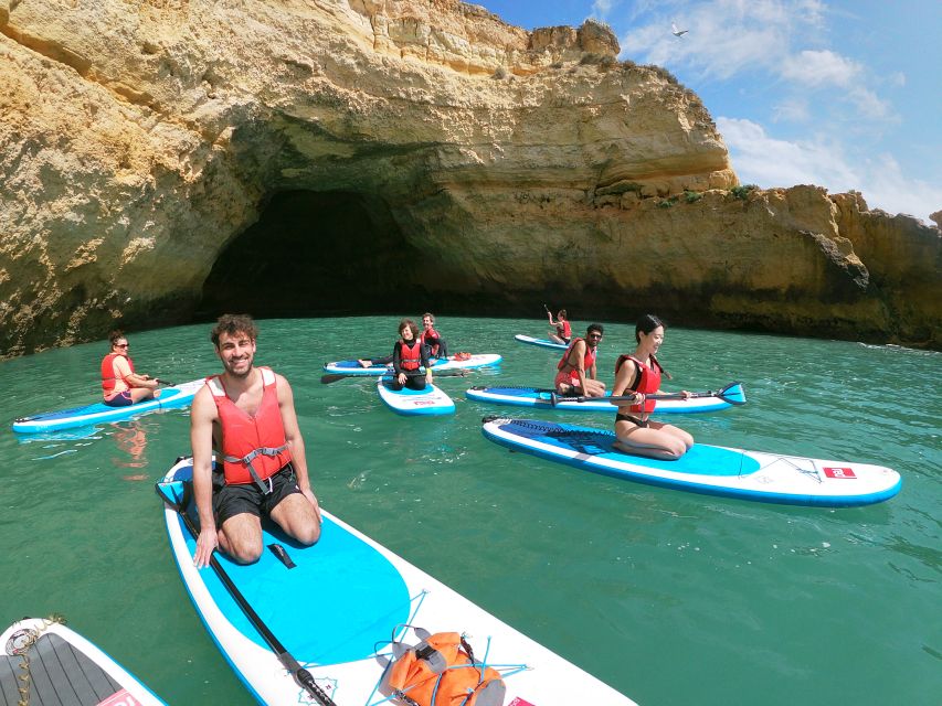 Algarve: Benagil Caves SUP Tour since 2016 - Paddling beneath the golden cliffs