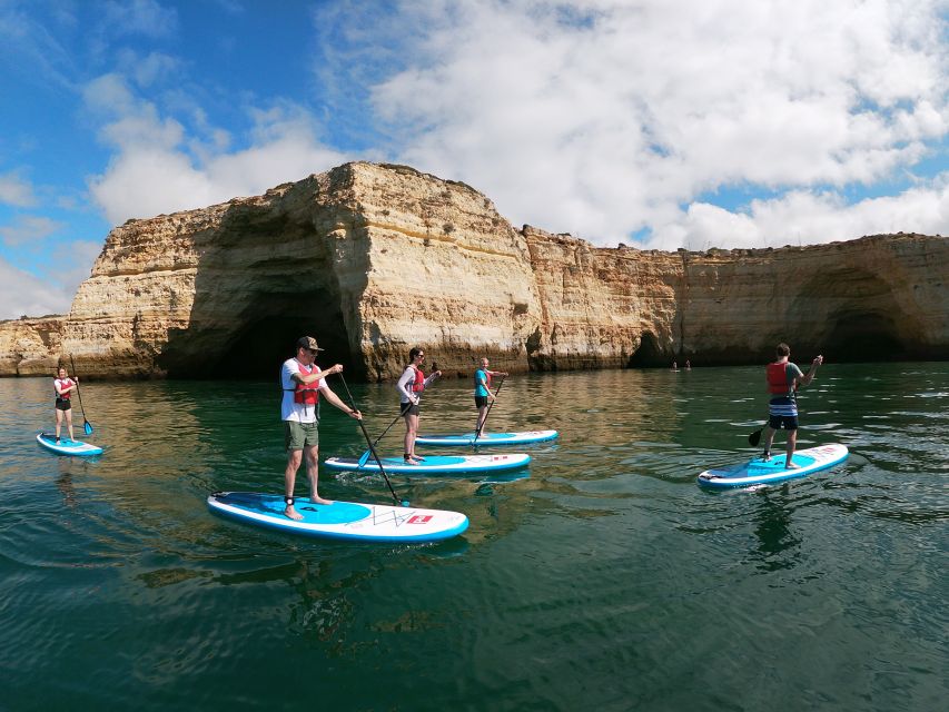 Algarve: Benagil Caves SUP Tour since 2016 - A short lesson before the open water