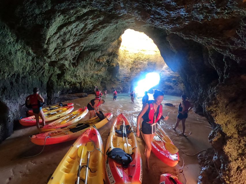 Alvor: Explore Caves Boat and Kayak Tour - Cruising Alvor aboard Frontino