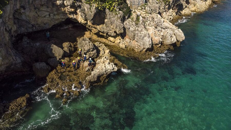 Arrábida: Setubal, Sesimbra Coasteering & Speedboat Tour - Swimming, caves, and the rocky intertidal coast