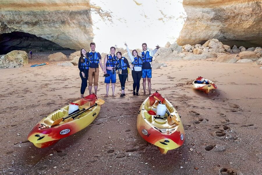 Benagil: Benagil Caves and Secret Spots Guided Kayaking Tour - The guides make the difference