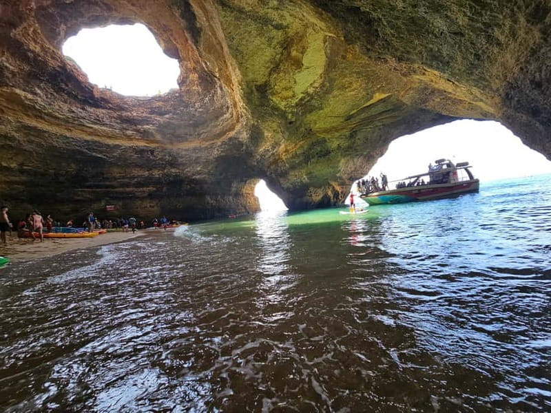 Benagil Cave: Guided Kayak Tour with Caves and Cliffs - Inside Benagil Cave