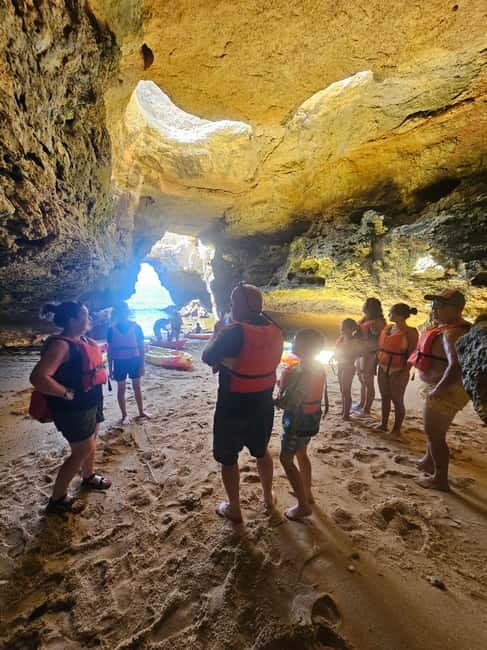 Benagil Cave: Guided Kayak Tour with Caves and Cliffs - More than four caves and secluded beaches