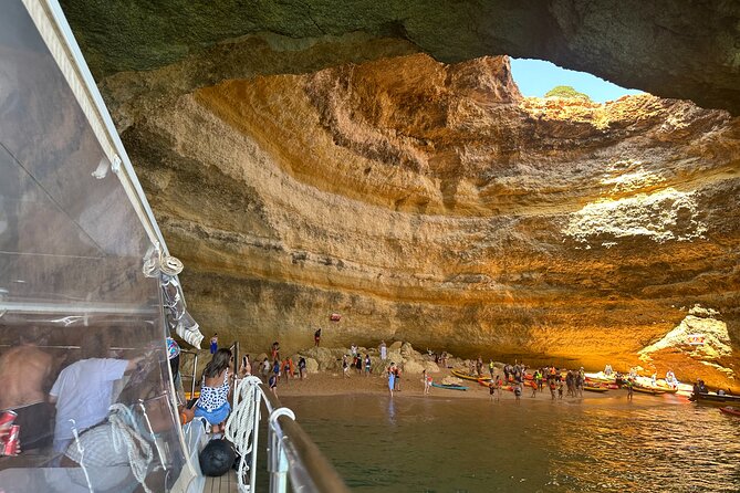 Benagil Caves & Coast from Portimão on an Eco-Friendly Catamaran - Entering Alfanzina Cave when the sea allows