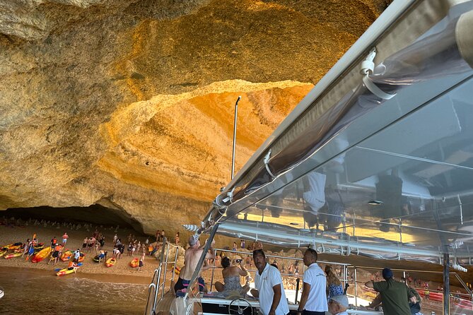 Benagil Caves & Coast from Portimão on an Eco-Friendly Catamaran - Ponta do Altar Lighthouse and its unusual shape