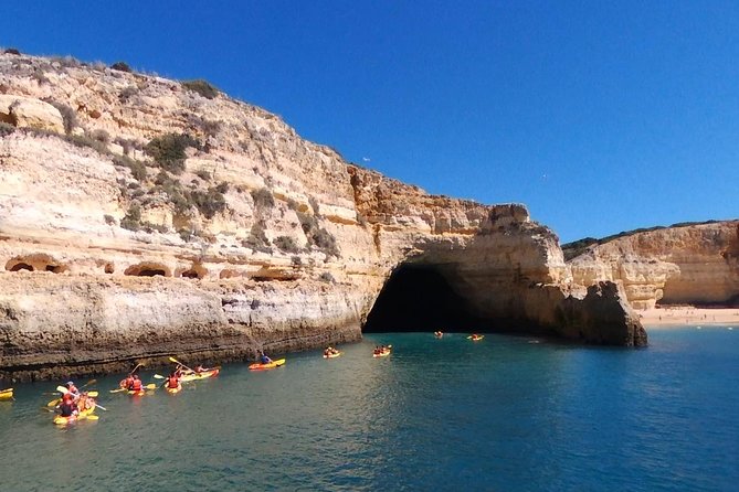 Benagil Kayak Tour On Board a Fantastic Catamaran - Swimming after the caves