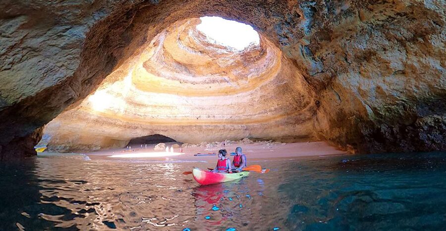 Benagil: Kayaking Adventure in Benagil Caves & Marinha Beach - Starting beside Benagil Beach