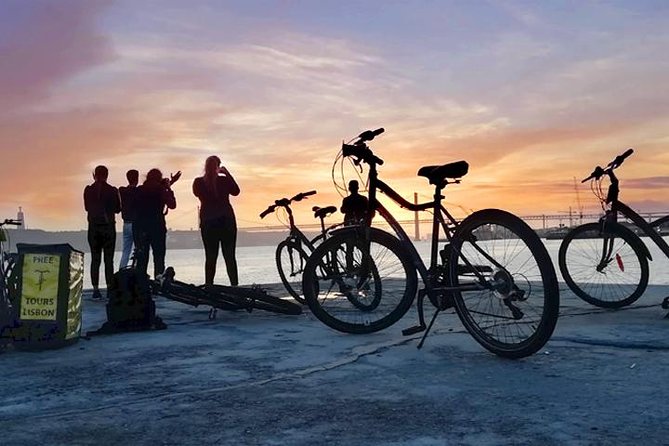 Bike Tours Lisbon - Center of Lisbon to Belém - Under the 25 de Abril Bridge, Lisbon gets dramatic