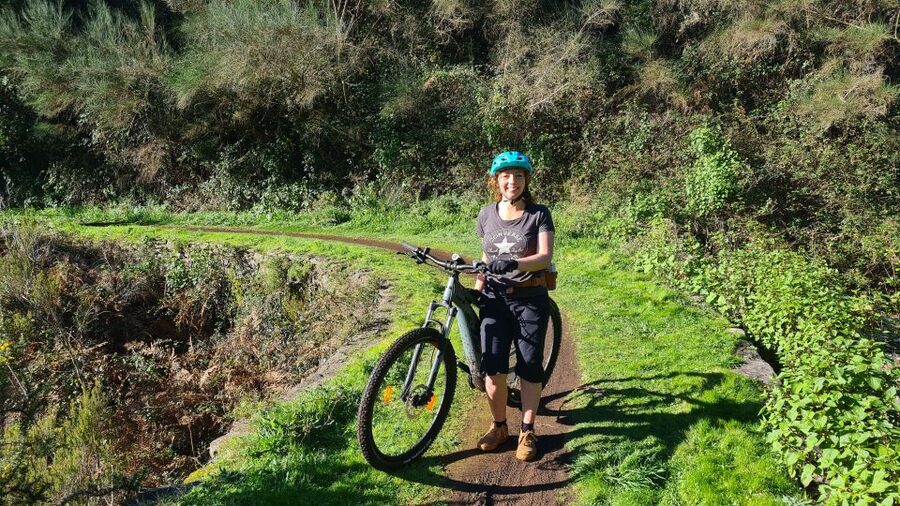 Camacha: Levada Trail e-Bike Guided Tour - The climb toward Santo da Serra