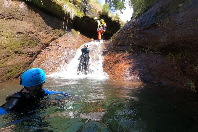 Canyoning in Madeira Island- Level 1 - Rappelling, jumps, and natural slides