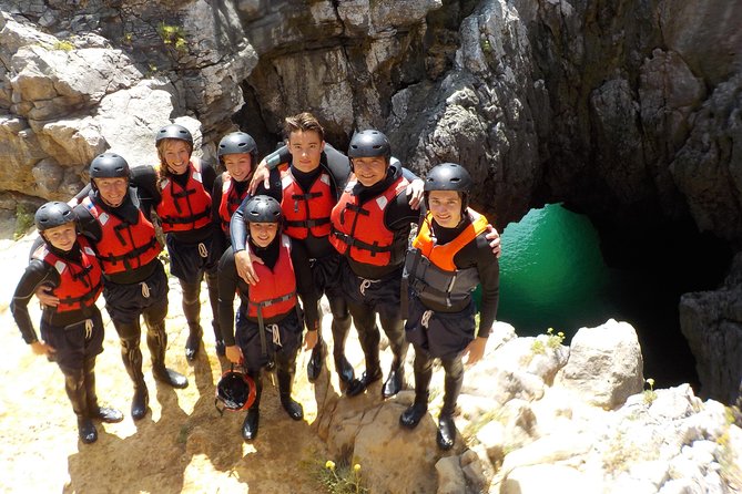 Coasteering and Cliff Jumping Near Lagos - From the Raposeira meeting point to the water