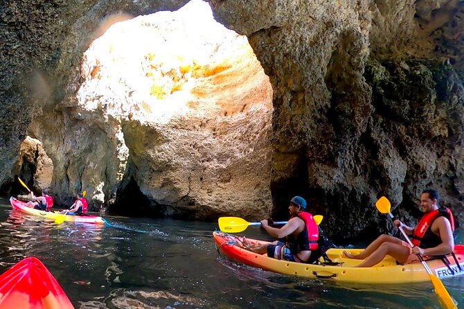 Explore Secret Caves and Beaches of Alvor - Boat & Kayak Tour - Families, first-timers, and older paddlers