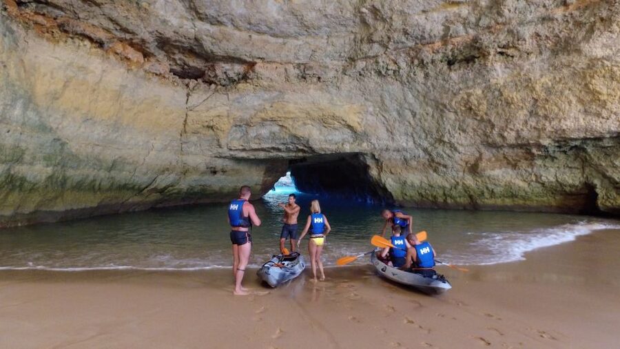 From Albufeira: Benagil Hidden Caves Tour by Kayak - Paddling through caves and along secluded beaches