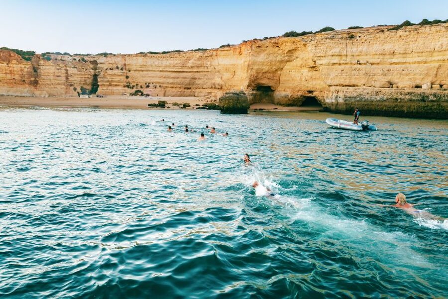From Albufeira: Sunset Cruise and Beach BBQ with Open Bar - Music, fire, and the ride back