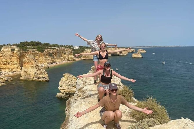From Faro: Benagil Hiking Cliffs and the 4 Treasure Experience - Senhora da Rocha and two beach choices