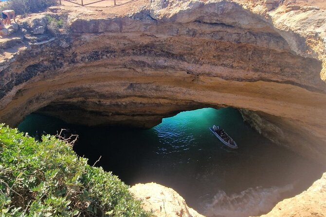 From Faro: Benagil Hiking Cliffs and the 4 Treasure Experience - Praia da Marinha and the suspended-cliff path