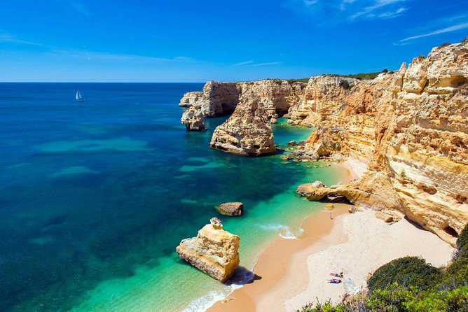 From Faro: Visit Benagil Cave, Marinha Beach, Algar Seco & More - Algar Seco: a rocky start with excellent views