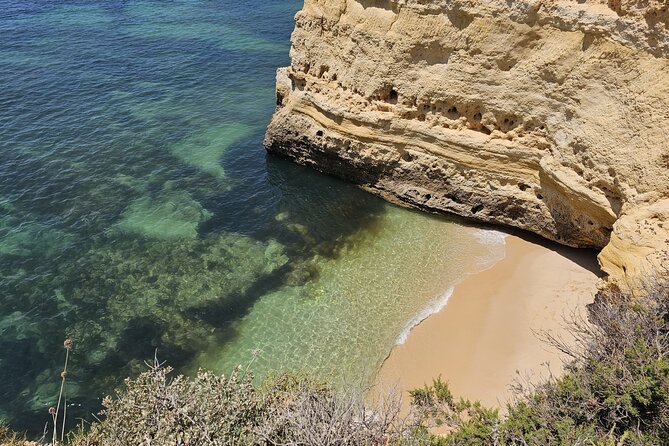 From Faro: Visit Benagil Cave, Marinha Beach, Algar Seco & More - The walk toward Praia da Marinha