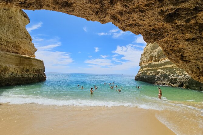 From Faro: Visit Benagil Cave, Marinha Beach, Algar Seco & More - Marinha Beach: ninety minutes for sea and sand