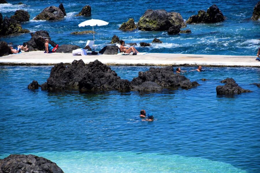 From Funchal: 2-Day Guided Tour of Madeira - Fonte do Bispo leads you toward Porto Moniz
