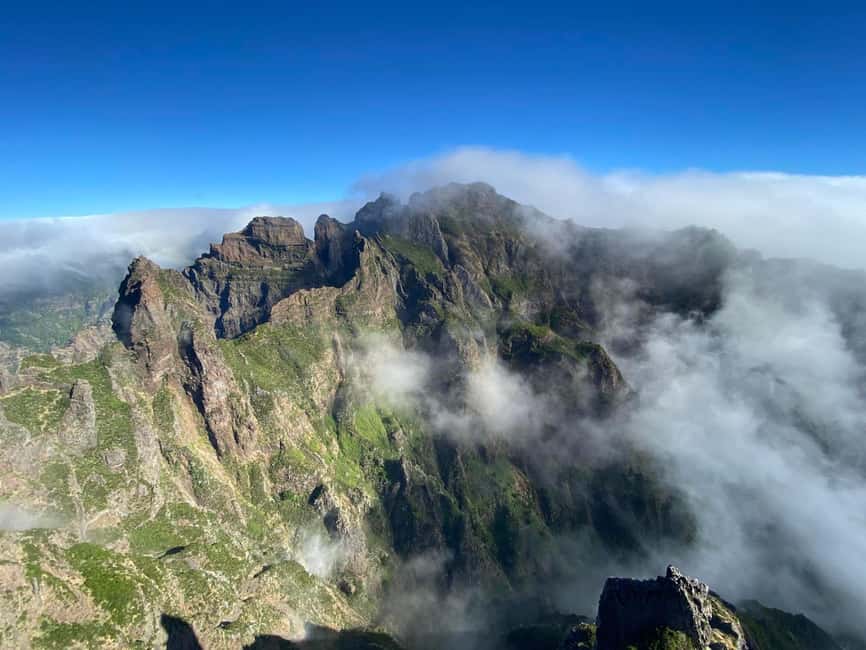 From Funchal: Transfer to Pico do Arieiro & Pico Ruivo Trail - PR1, the famous route, and its changing access