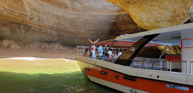 From Lagos: Benagil Caves Catamaran Cruise - The long ride along the Algarve coast