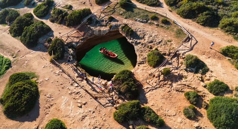 From Lagos: Benagil Caves Speedboat Adventure - Benagil Cave from the water
