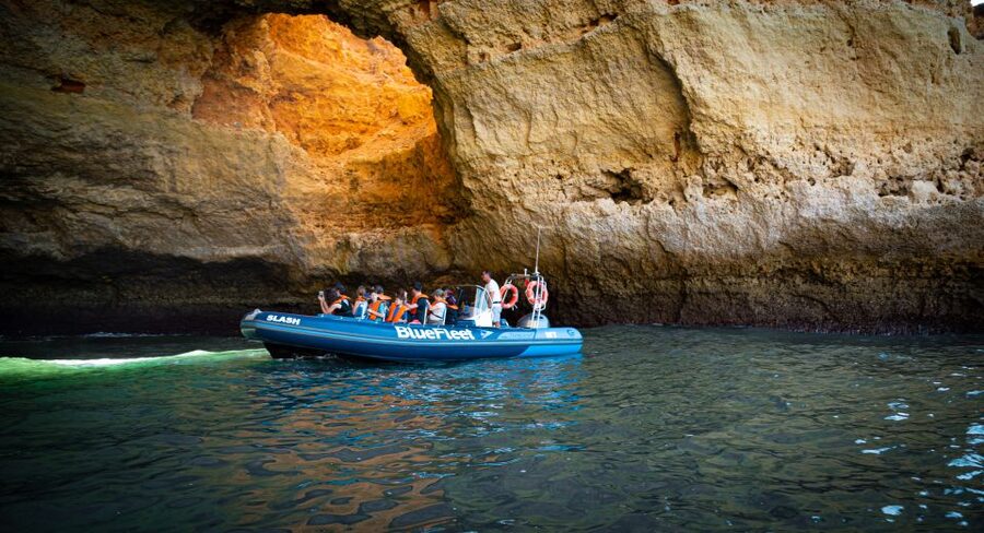 From Lagos: Boat Cruise to Benagil - Entering the famous Benagil Cave