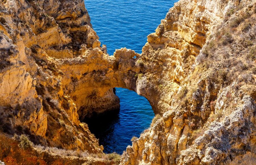 From Lagos: Cruise to the Caves of Ponta da Piedade - Entering the sea caves and narrow arches