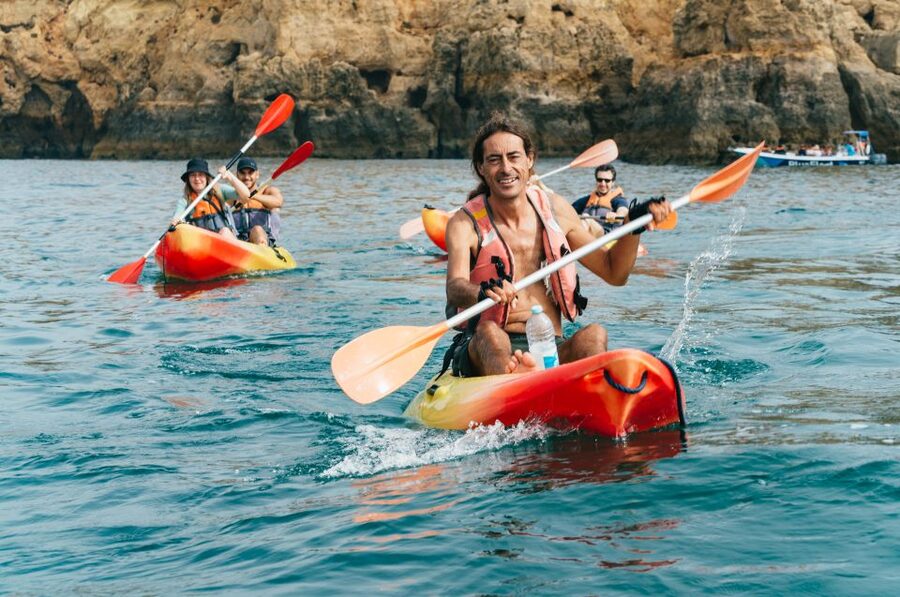 From Lagos: Kayaking and Boat Cave Explorer Tour - What the kayaking feels like for beginners