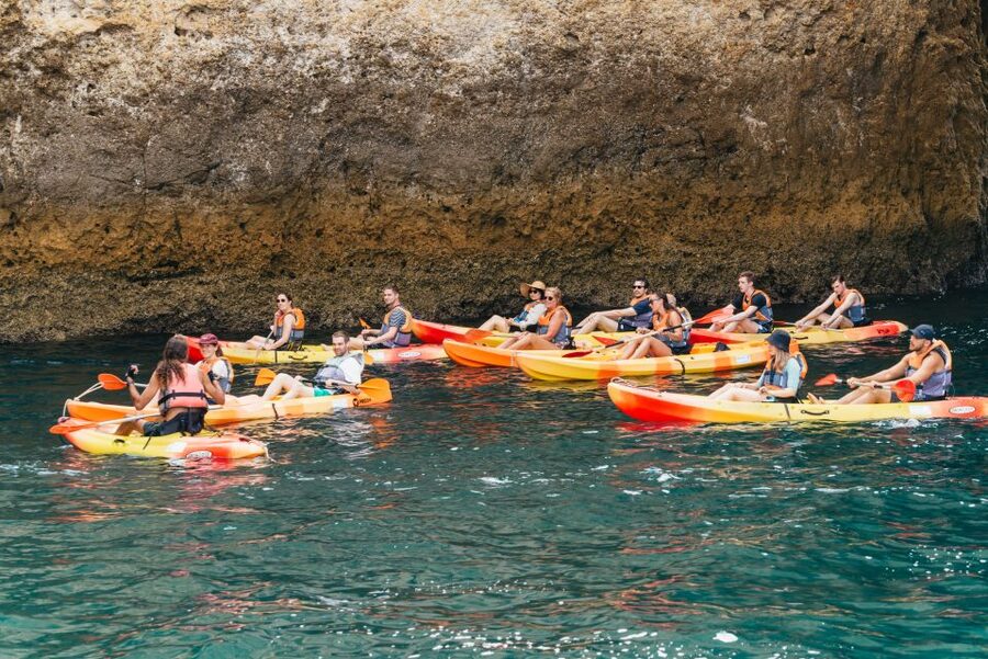 From Lagos: Kayaking and Boat Cave Explorer Tour - The guides and safety setup