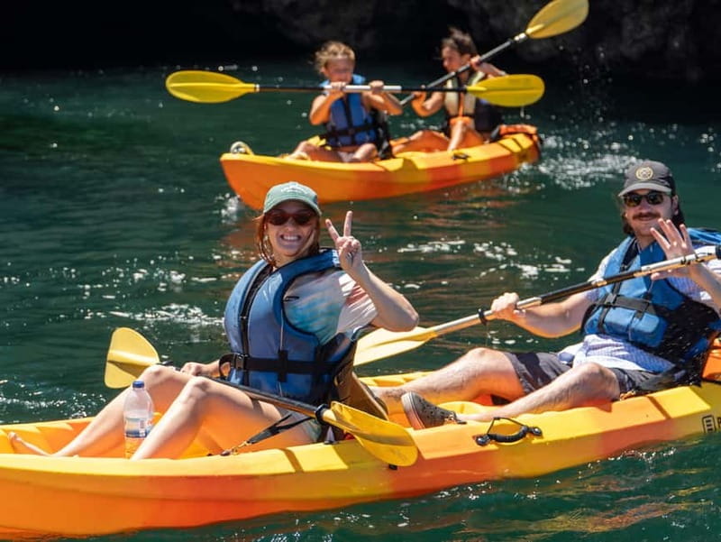 From Lagos: Ponta da Piedade Caves Kayak Tour from Catamaran - Fifteen minutes for swimming and the boat slide