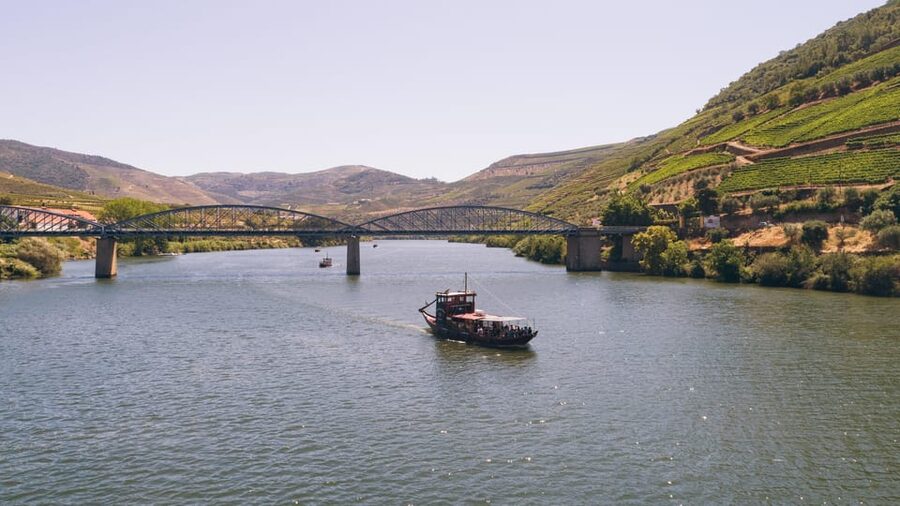 From Pinhão: Douro Valley Rabelo Boat Tour with Port Wine - Port wine with a view