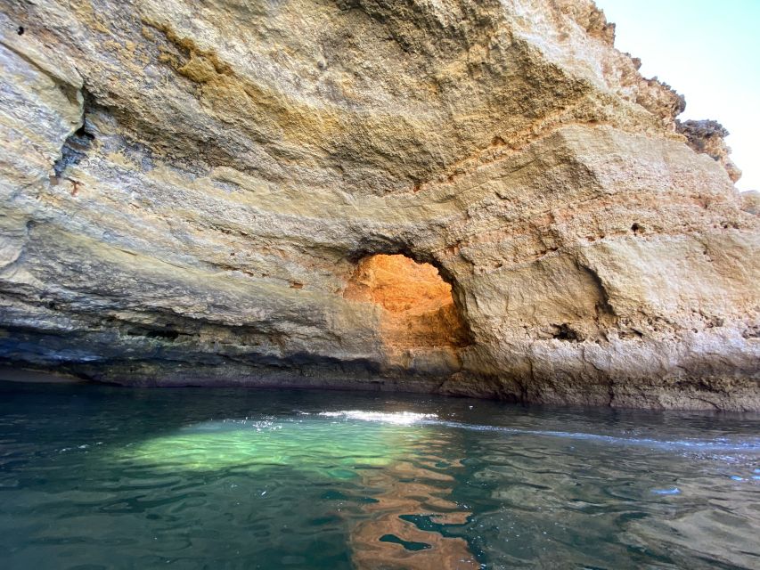 From Portimão: Algar de Benagil and Sea Caves Boat Tour - Ten minutes at Praia da Marinha