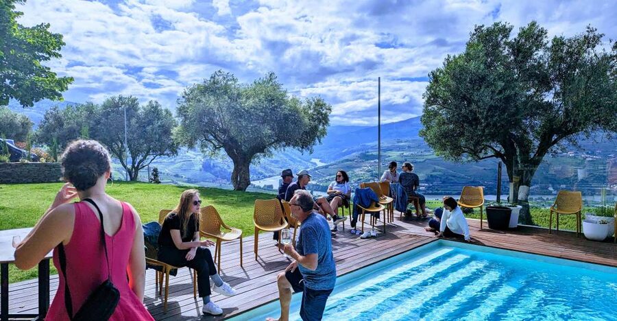 From Porto: 2 Wine Regions, Farm-to-Table Lunch & Boat - Guides, group mood, and the road between Porto and the Douro
