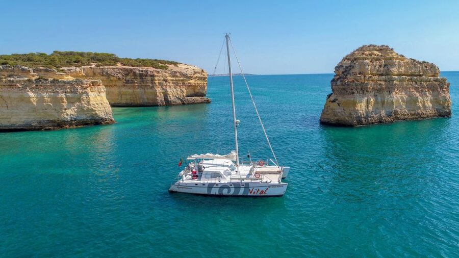 From Vilamoura: Sunset Catamaran Experience - The sunset portion is the real prize